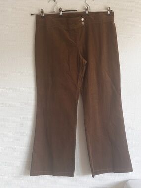Vintage Talent Brown Corduroy Flare Pants Made in USA Size 3X – 90s/Y2K